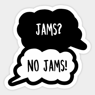 Jams? No Jams! Jimin & Rap Monser Sticker